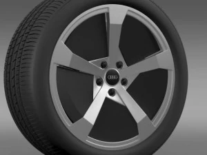 audi r8 e tron concept 2013 wheel 3D Model
