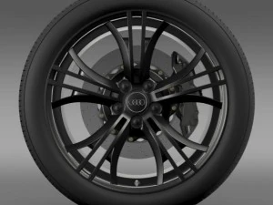 audi r8 v10 plus 2013 wheel 3D Model