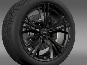 audi r8 v10 plus 2013 wheel 3D Model
