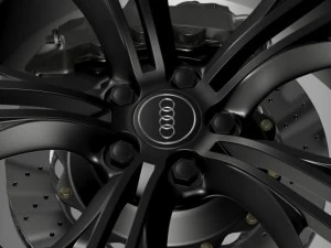audi r8 v10 plus 2013 wheel 3D Model