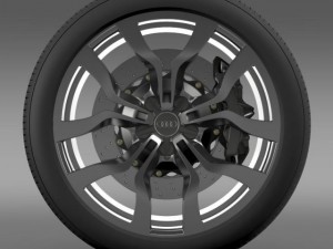 audi r8 v10 spyder 2013 wheel Modelo 3D