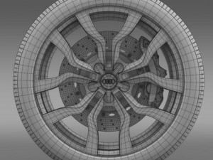 audi r8 v10 spyder 2013 wheel Modelo 3D