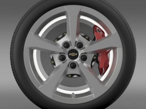 chevrolet camaro convertible 2014 wheel 3D Model