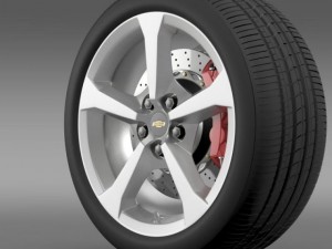 chevrolet camaro convertible 2014 wheel 3D Модель
