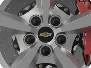 chevrolet camaro convertible 2014 wheel 3D Модель