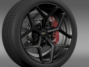 chevrolet camaro z28 2014 wheel 3Dモデル