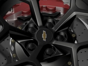 chevrolet camaro z28 2014 wheel 3Dモデル