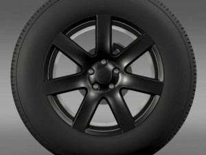 jeep wrangler anlimited altitude 2014 wheel 3D Model