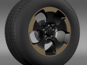 jeep wrangler dragon edition 2014 wheel Modelo 3D