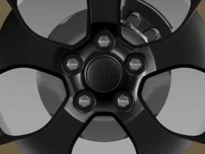 jeep wrangler dragon edition 2014 wheel Modelo 3D