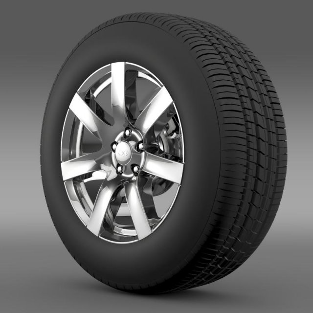 jeep wrangler indian summer 2014 wheel 3D Модель .c4d .max .obj .3ds .fbx .stl .blend 