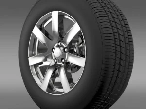 jeep wrangler indian summer 2014 wheel 3D Model