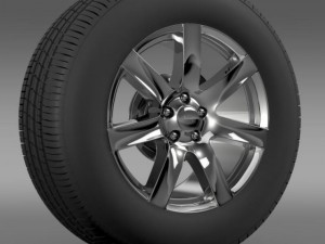 jeep wrangler indian summer 2014 wheel 3D Модель