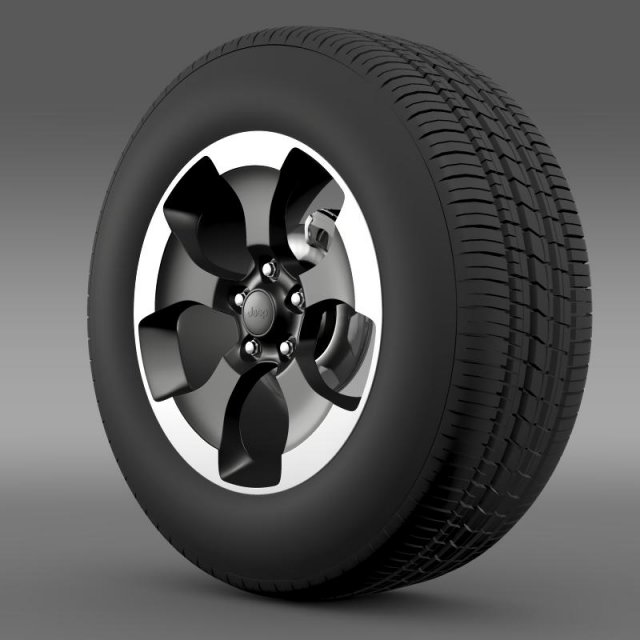 jeep wrangler polar 2014 wheel Modelo 3D .c4d .max .obj .3ds .fbx .stl .blend 