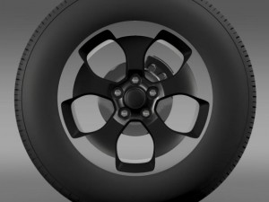 jeep wrangler polar 2014 wheel Modelo 3D