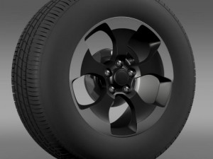 jeep wrangler polar 2014 wheel Modelo 3D