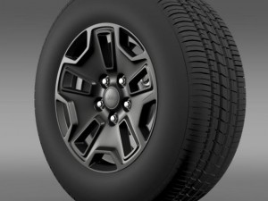jeep wrangler willys wheeler edition 2014 wheel 3D मॉडल