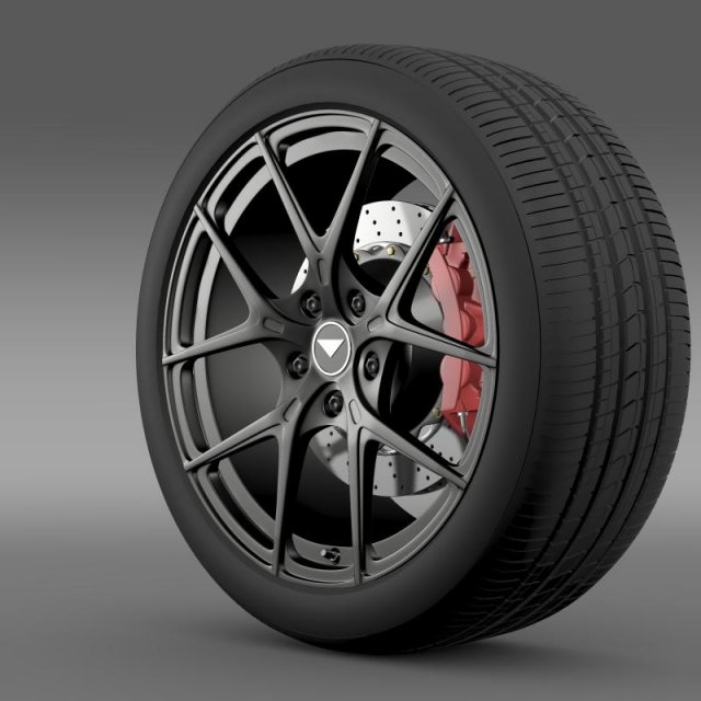 porsche 991 v gt 2014 wheel Model 3D .c4d .max .obj .3ds .fbx .stl .blend 