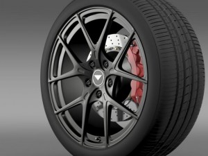 porsche 991 v gt 2014 wheel Modelo 3D