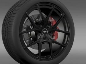 porsche 991 v gt 2014 wheel Model 3D