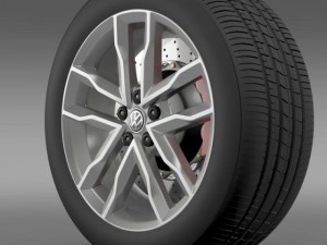 volkswagen polo tsi bluemotion wheel 3D Model