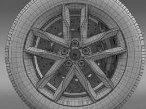 volkswagen polo tsi bluemotion wheel 3D Model