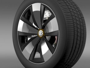 volkswagen beetle dune wheel 3D 모델
