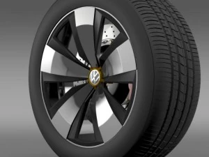 volkswagen beetle kumul tekerleği 3D Model