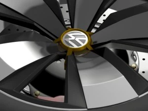 volkswagen beetle dune wheel 3D Model