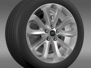 rangerover vogue sdv8 wheel 3D 모델