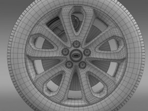 rangerover vogue sdv8 wheel 3D 모델