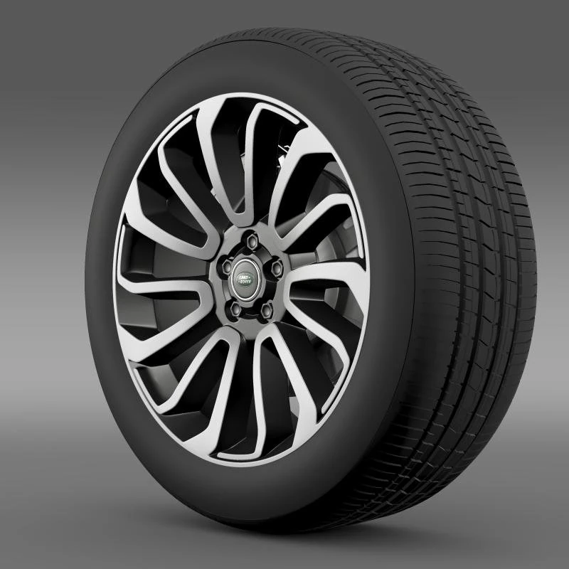 rangerover v8 wheel 3D Model .c4d .max .obj .3ds .fbx .stl .blend