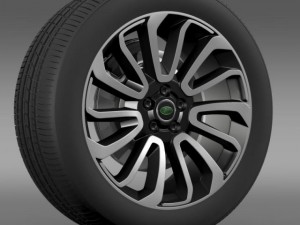 rangerover v8 wheel 3D Model