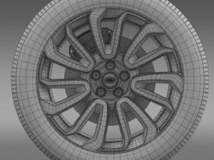 rangerover v8 wheel 3D Model