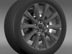 rangerover supercharged wheel Model 3D