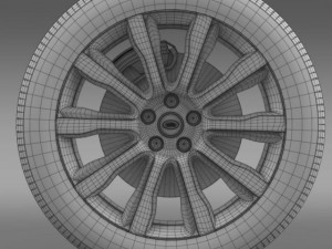 rangerover supercharged wheel Model 3D