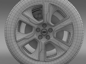rangerover hybrid wheel Modello 3D