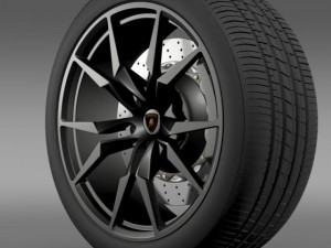 lamborghini aventador50 ae wheel 3D Model