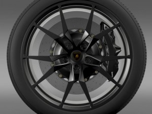 lamborghini aventador50 ae wheel Model 3D