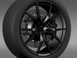 lamborghini aventador50 ae wheel Model 3D