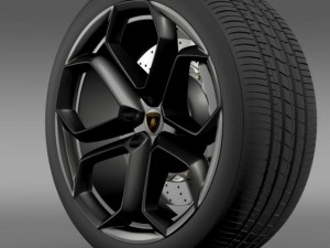 lamborghini aventador wheel 3D Model
