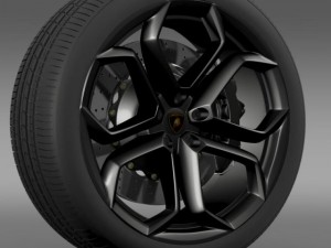 lamborghini aventador wheel 3D-Modell