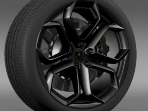 lamborghini aventador wheel 3D Model