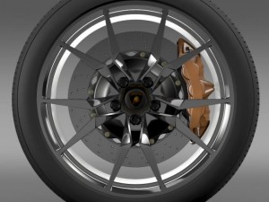 lamborghini aventador roadster wheel Model 3D