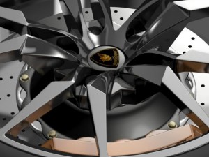 lamborghini aventador roadster wheel Model 3D
