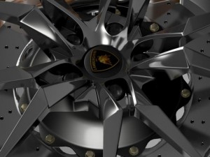 lamborghini aventador roadster wheel Model 3D