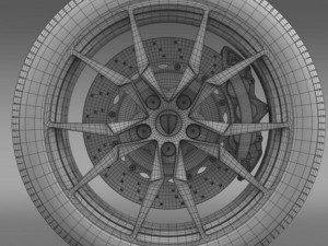 lamborghini aventador roadster wheel Model 3D