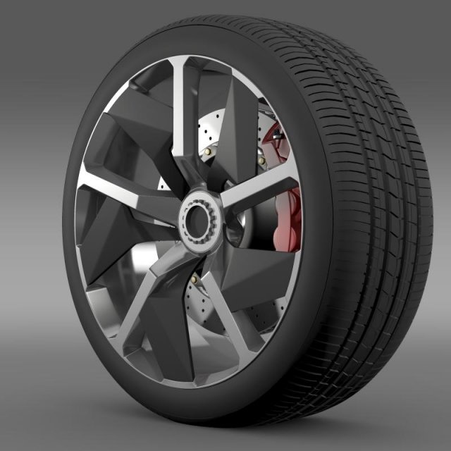 lamborghini aventador j wheel Model 3D .c4d .max .obj .3ds .fbx .stl .blend 