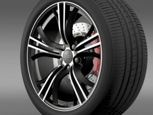 audi r8 v10 exclusive wheel Modelo 3D