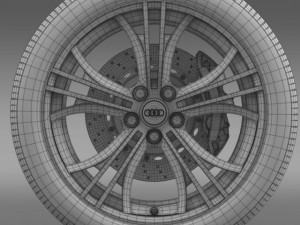 audi r8 v10 exclusive wheel Modelo 3D